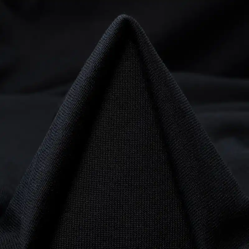 Sonderangebot JERSEY, SILK, COTTON, RAVEN BLACK