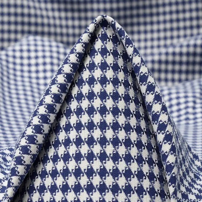 JACQUARD, COTTON, MICRO DESIGN, COLONY BLUE&VANILLA ICE Hochwertig