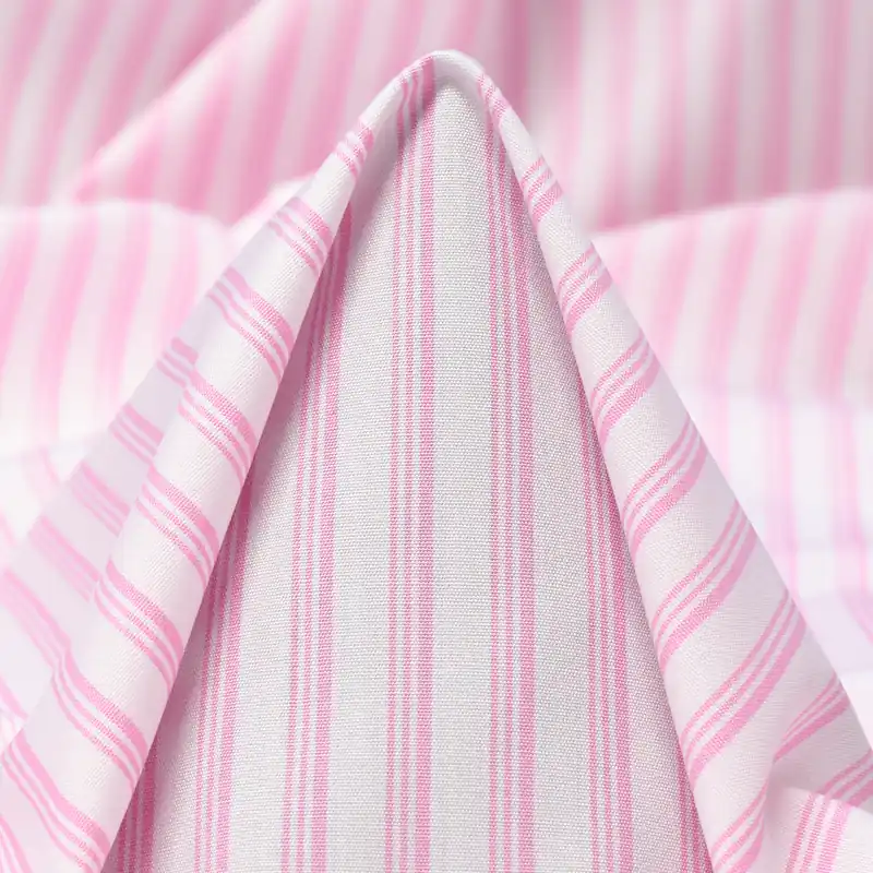 Sichere Zahlung POPLIN, COTTON, STRIPES, BRILLIANT WHITE&BONBON