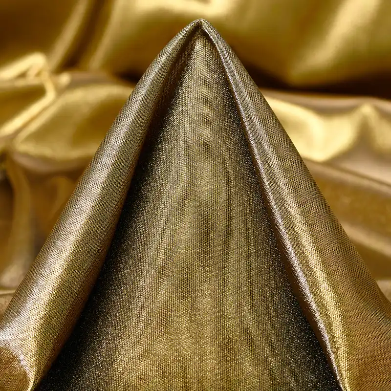 JERSEY, ACETATE, COATED, PALE GOLD Premium