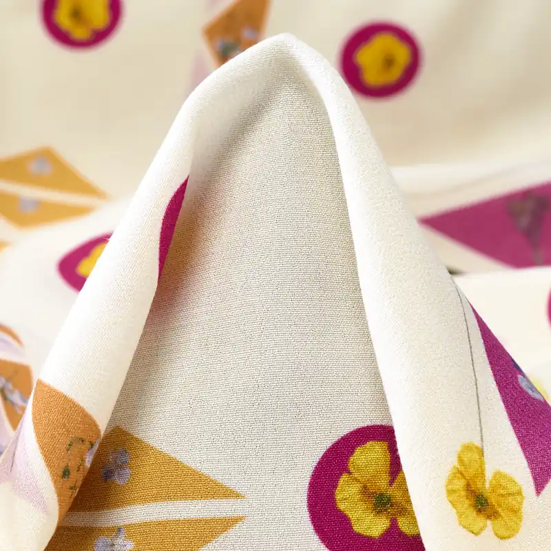 Heißes Angebot CRÊPE, VISCOSE, PRINTED, VANILLA ICE&PHLOX PINK