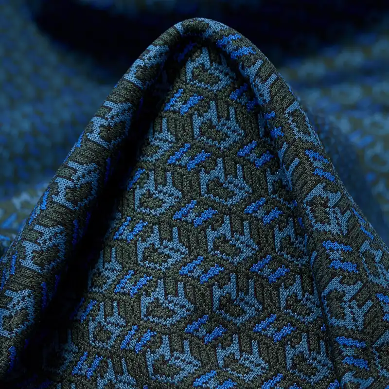 DOUBLE, JERSEY, GEOMETRIC DESIGN, BLACKENED PEARL&CITADEL Preisreduziert