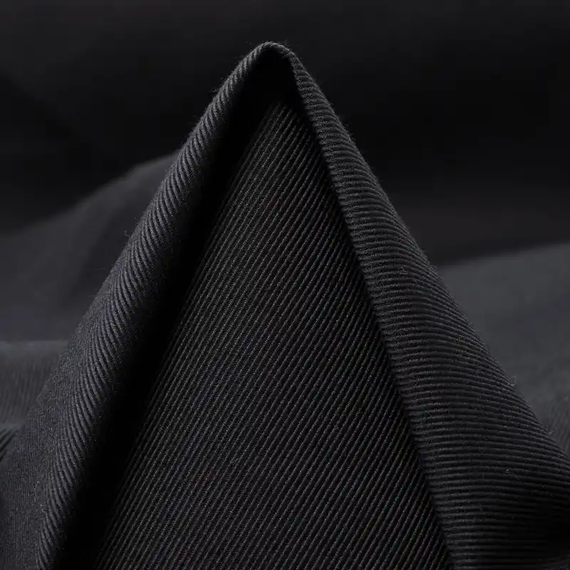 Solange Der Vorrat Reicht TWILL, COTTON, STIFF, RAVEN BLACK