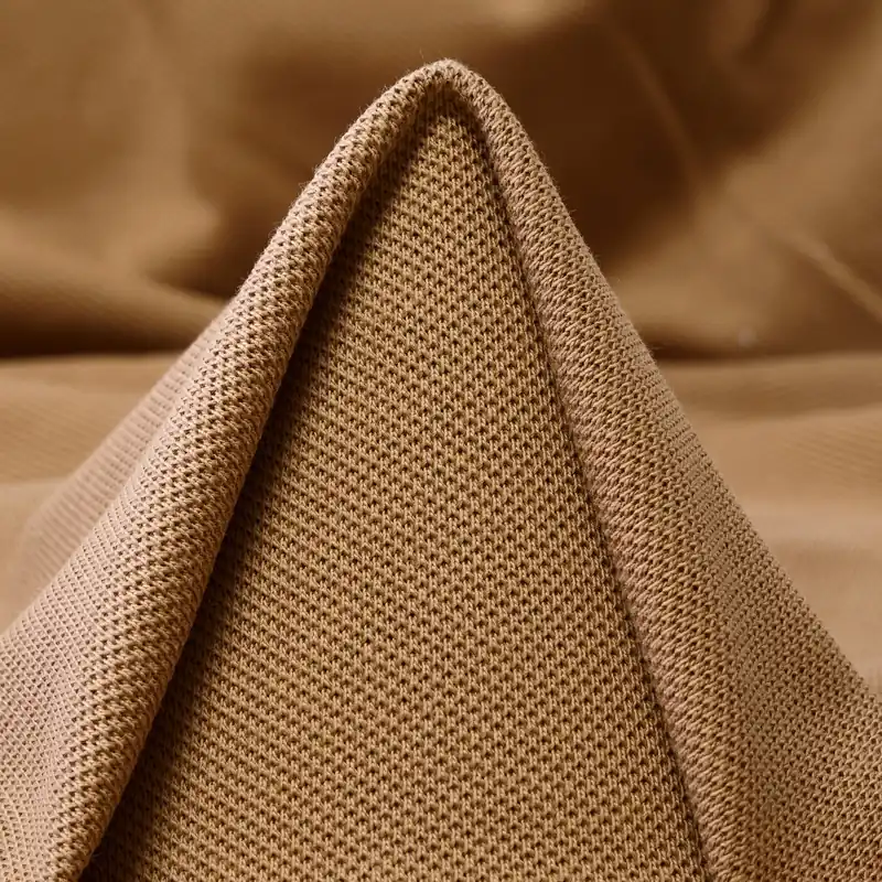 PIQUÉ, COTTON, TOBACCO BROWN Billig