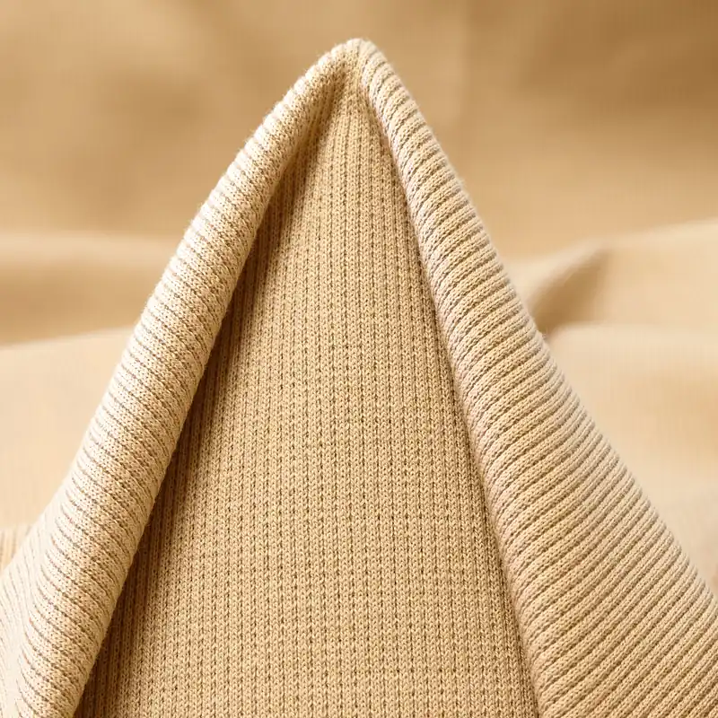 RIB JERSEY, COTTON, ELASTIC, TAN Preis Gesenkt