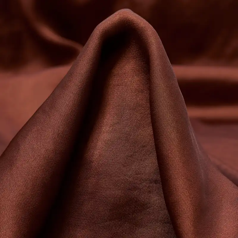 Mega-Angebot CRÊPE DE CHINE, CHERRY MAHOGANY