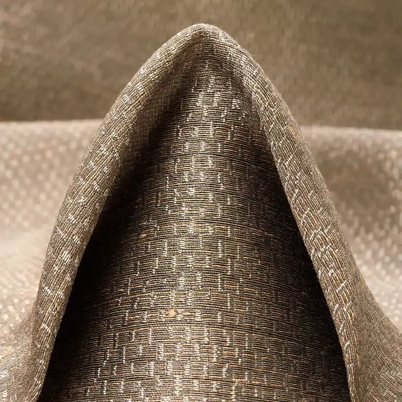 Neue Ware JACQUARD, LINEN, TRANSPARENT, COCA MOCHA