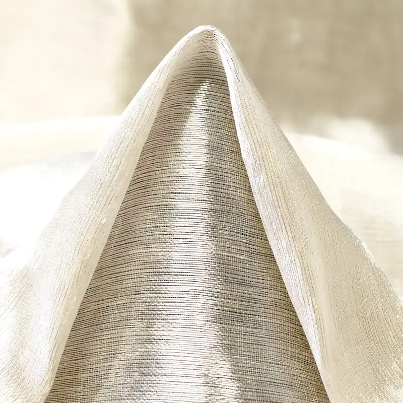 Markenware ACETATE, METALLIC, STIFF, BRILLIANT WHITE