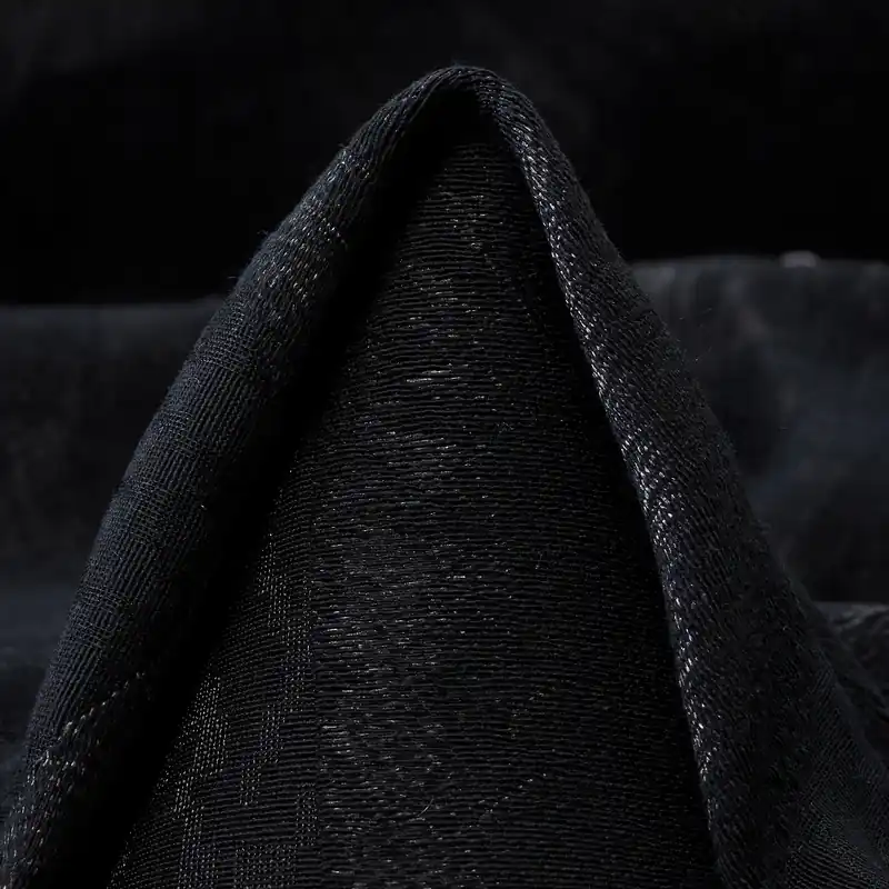 JACQUARD, COTTON BLEND, TONE ON TONE, JET BLACK Super-Preis