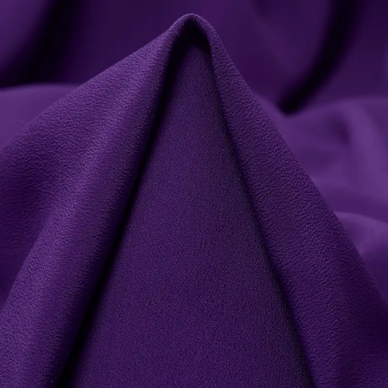 CRÊPE DE CHINE, ACETATE, SILK, ROYAL LILAC Markenware