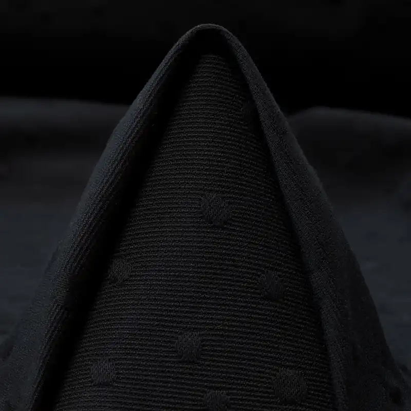 JACQUARD, COTTON, DOTS, RAVEN BLACK Super-Preis