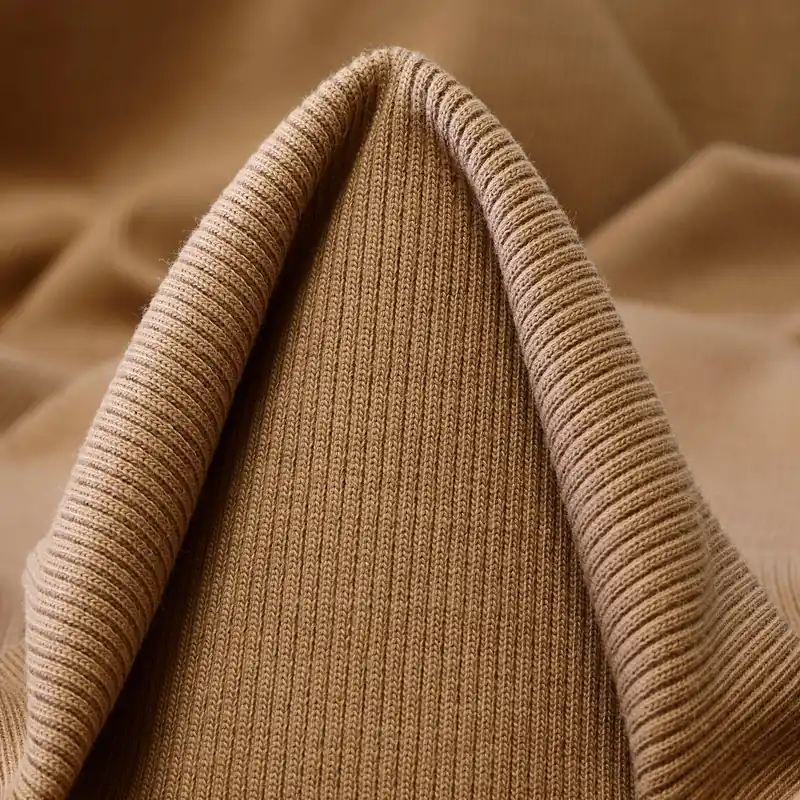 RIB JERSEY, COTTON, ELASTIC, TOBACCO BROWN Sonderangebot