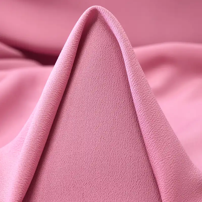 CRÊPE DE CHINE, ACETATE, SILK, FUCHSIA PINK Echt