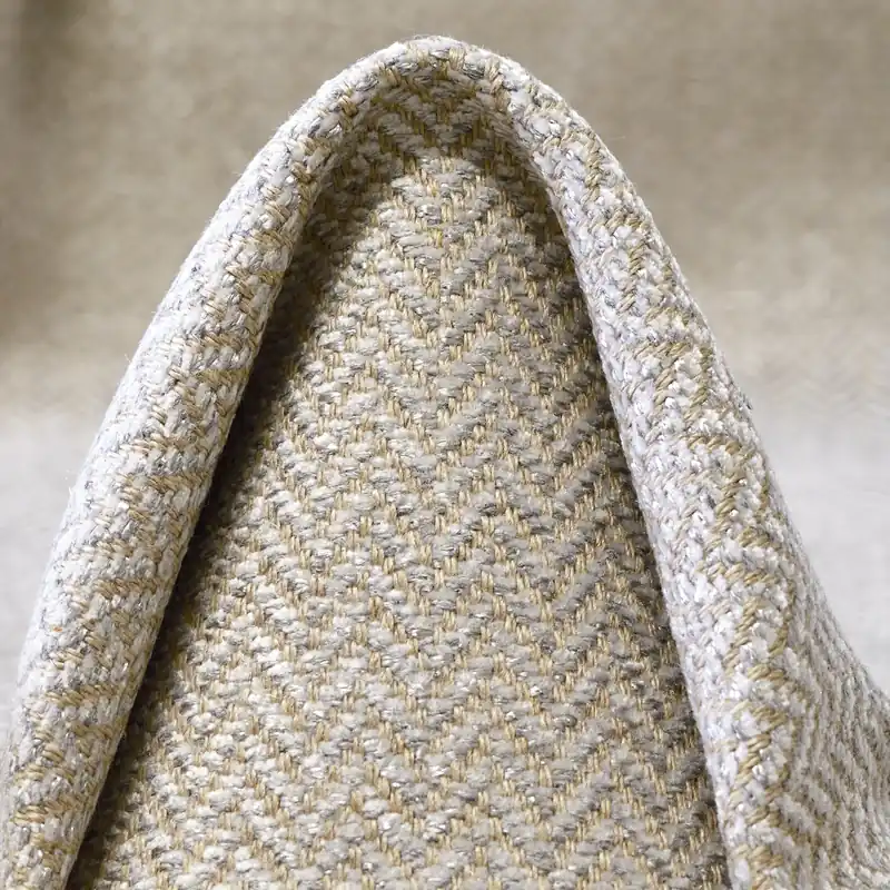 JACQUARD, LINEN, HERRINGBONE, BONE WHITE Garantierte Lieferung