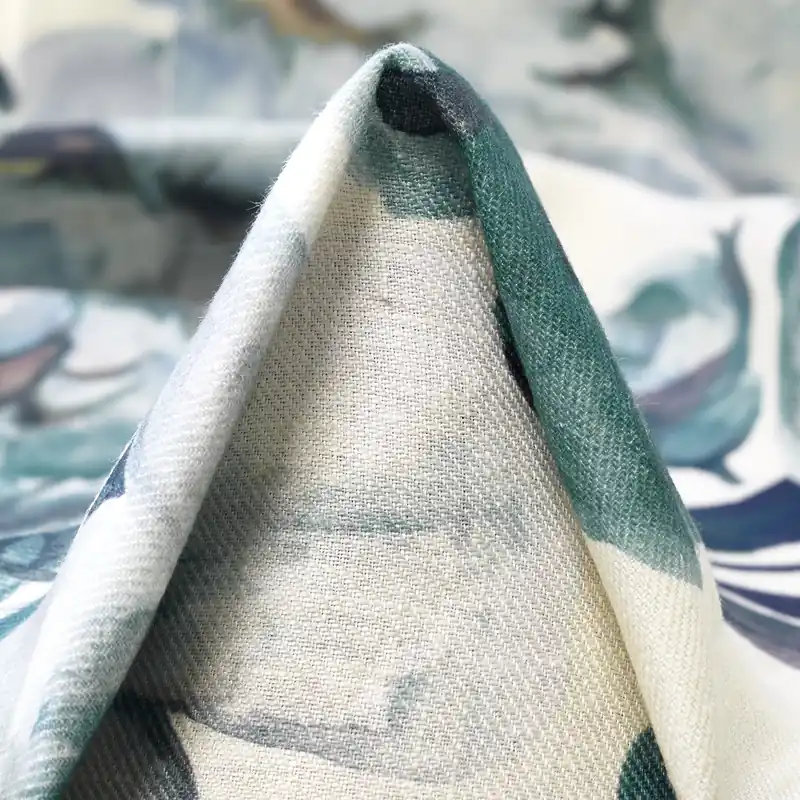 Sofort Bestellen LINEN, PRINTED, FLORAL, ANTIQUE WHITE&WASABI