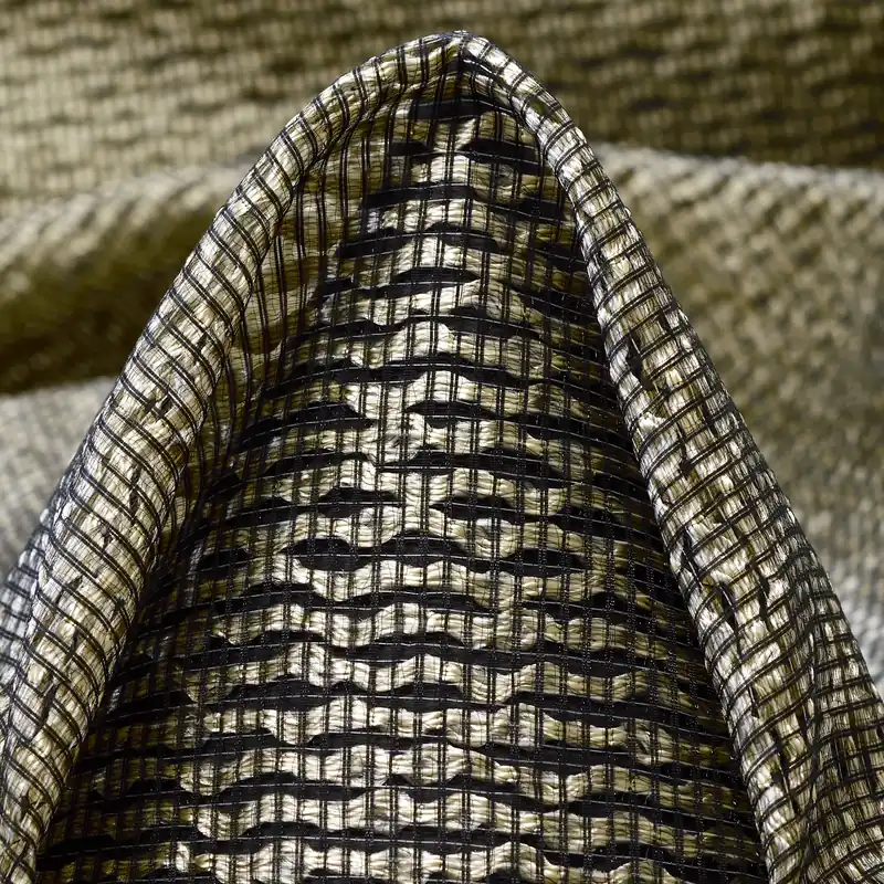 NET, VISCOSE, SHIMMERING, SILVER&RAVEN BLACK Neuheit