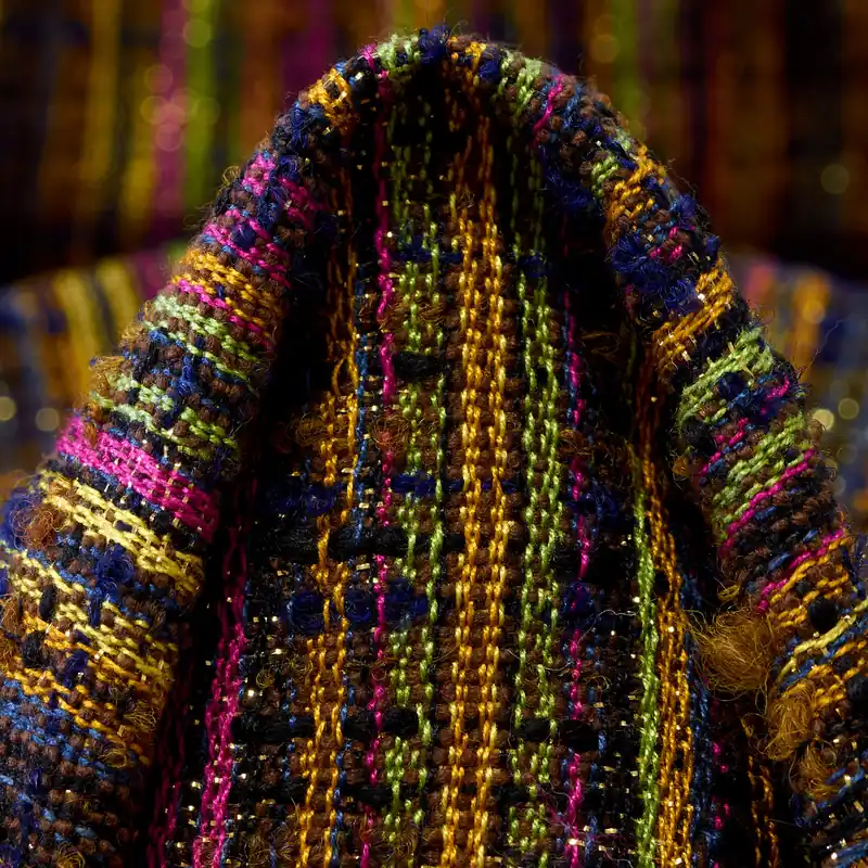 BOUCLÉ, CHANEL, LUREX, BRONZE BROWN&AZALEA PINK Heißes Angebot