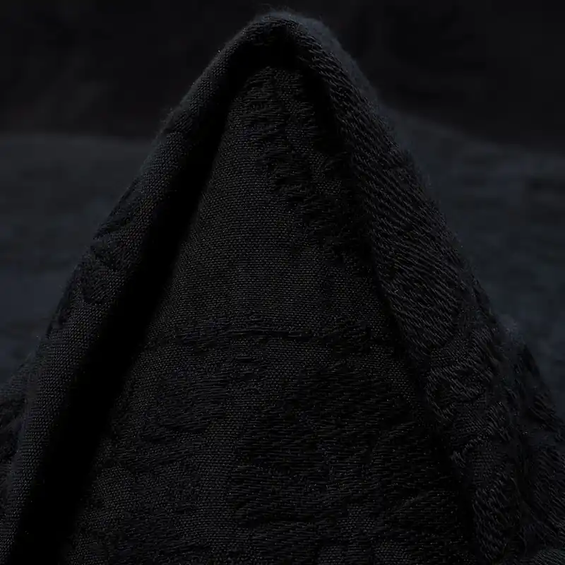 JACQUARD, COTTON, FLORAL, RAVEN BLACK Ausverkauf