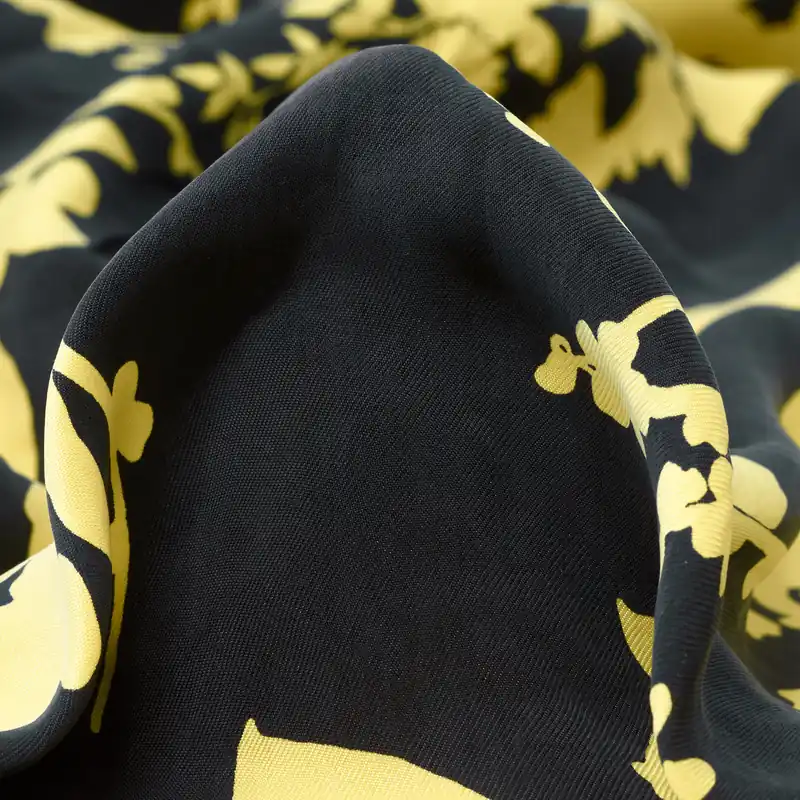 Neu Im Sortiment CUPRO, SATIN, FLORAL, RAVEN BLACK&GOLDEN HAZE