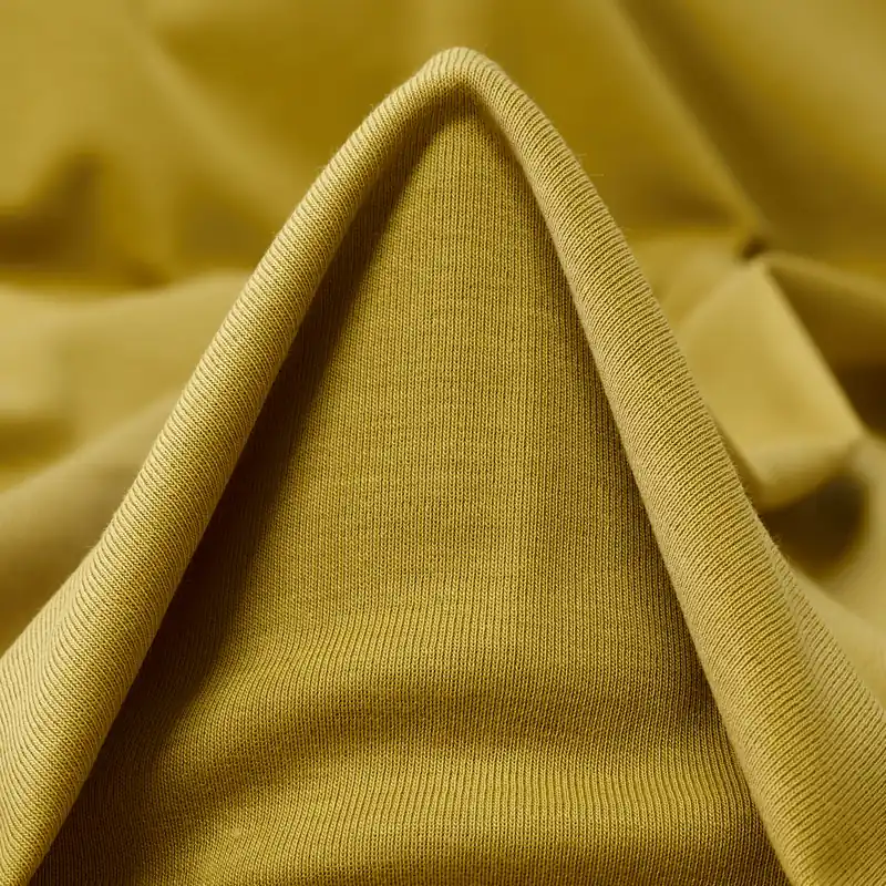 Hochwertig RIB JERSEY, COTTON, ELASTIC, PALE MOSS