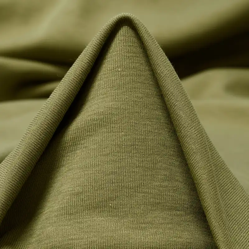 Hochwertig RIB JERSEY, COTTON, ELASTIC, AVOCADO