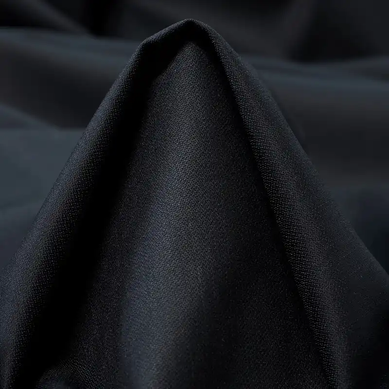 SATIN, VIRGIN WOOL, RAVEN BLACK Exklusiv