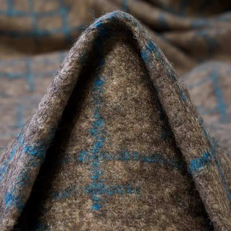 Versand Am Gleichen Tag JERSEY, WOOL, PRINTED, TAUPE&LAGOON