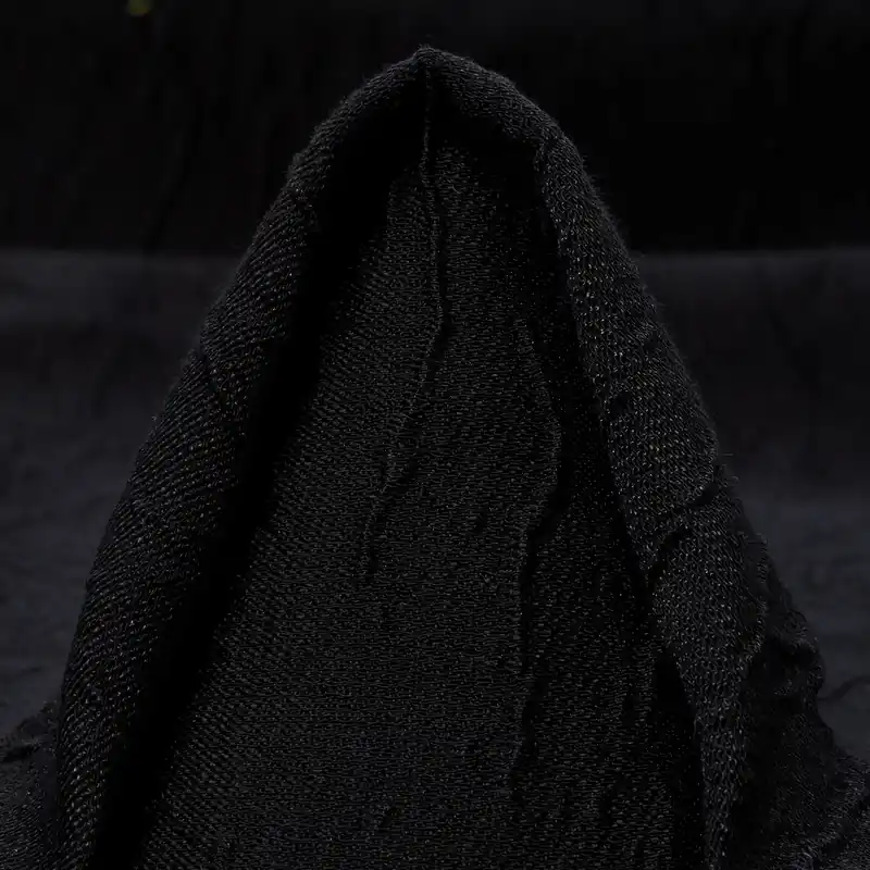 CLOQUÉ, COTTON, SHIMMERING, JET BLACK Geprüft