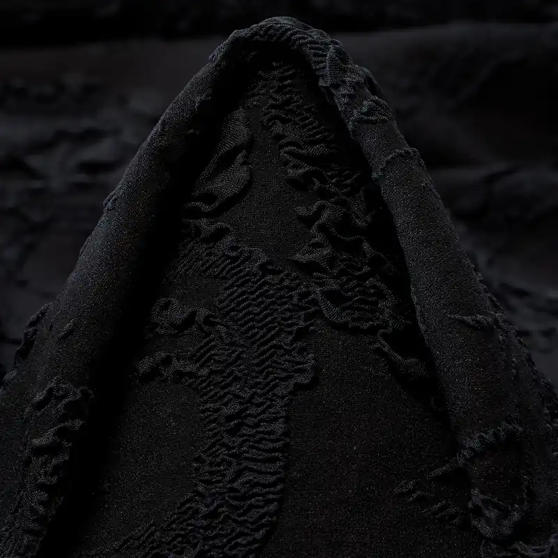 JERSEY, JACQUARD, ELASTIC, RAVEN BLACK Mega-Angebot