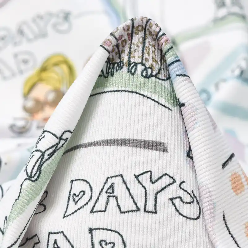 Preiswert RIB JERSEY, COTTON, PRINTED, BRILLIANT WHITE&SKY