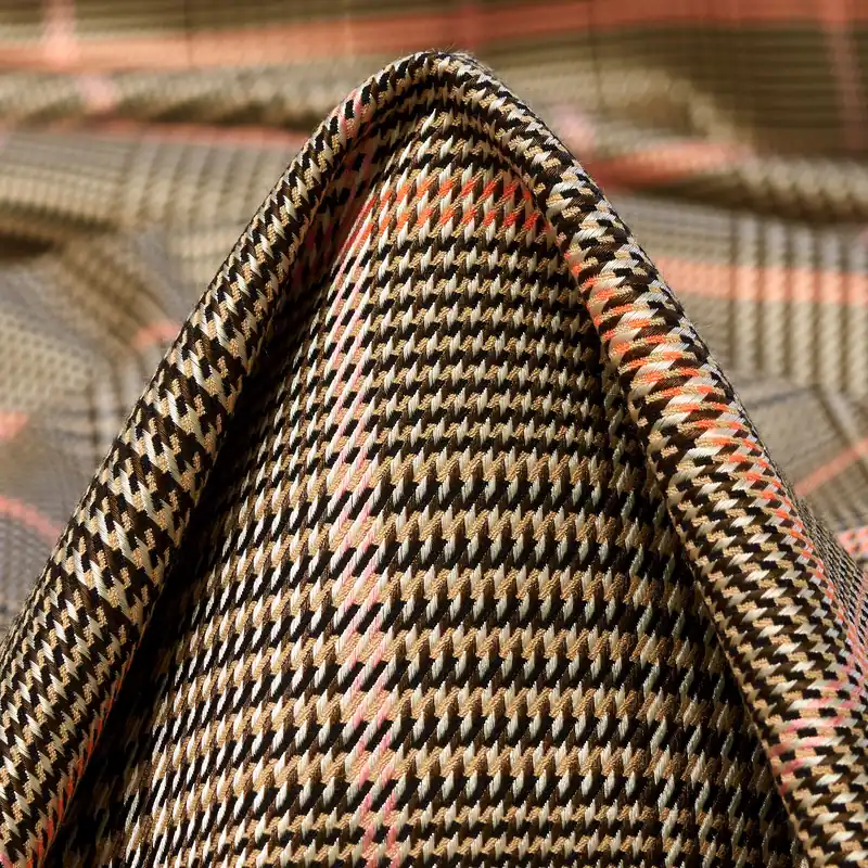 Preis Gesenkt VISCOSE BLEND, GLENCHECK, ELASTIC, TIRAMISU&PERSIMMON