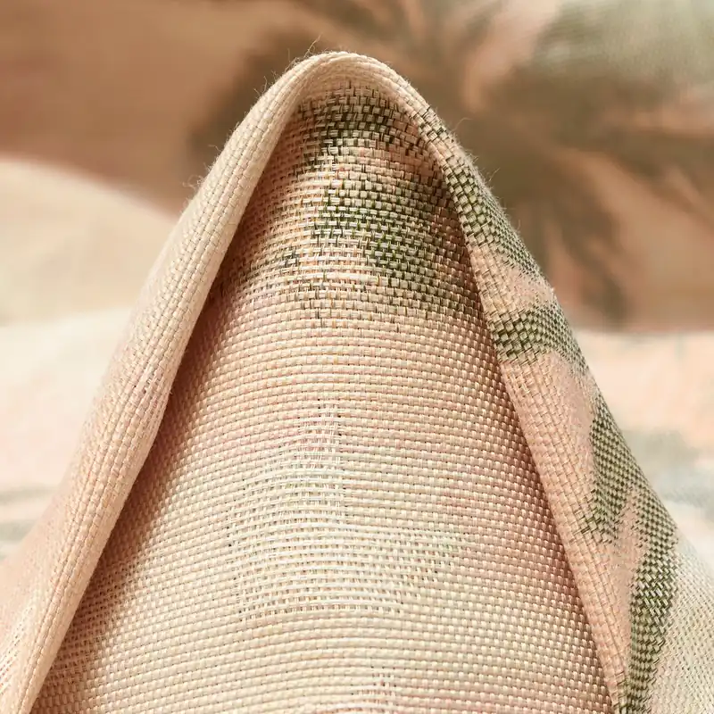 JACQUARD, CHINÉ, LINEN, PALE PEACH&MISTLETOE Sonderangebot