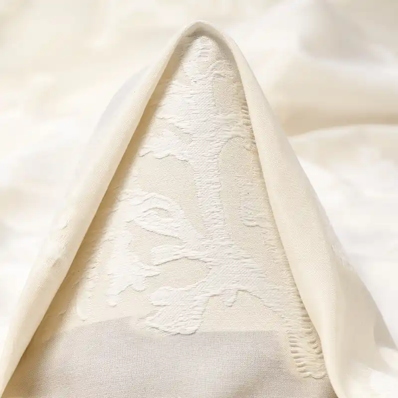 Highlight COTTON, SILK, EMBROIDERED, SNOW WHITE