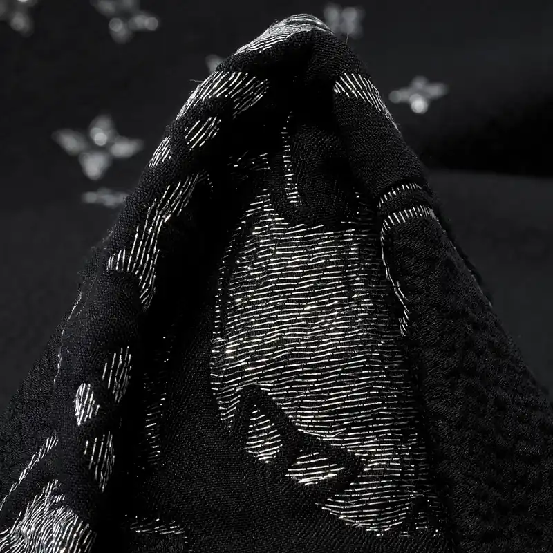 Online Kaufen JACQUARD, COTTON BLEND, LUREX, JET BLACK&SILVER