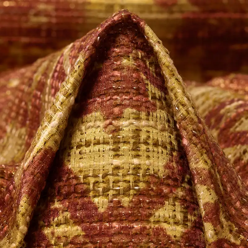 Bestpreis JACQUARD, LUREX, PRINTED, MOSS&GINGER SPICE