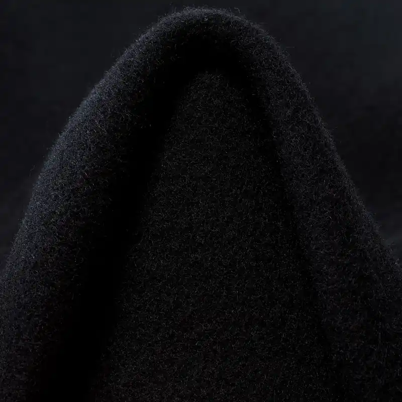 DOUBLE, VIRGIN WOOL, CASHMERE, RAVEN BLACK Garantierte Lieferung