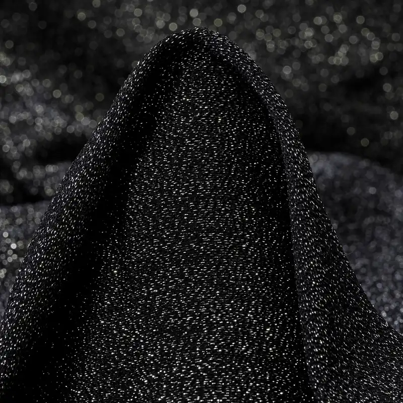 Neue Kollektion SILK, VISCOSE, LUREX, JET BLACK&SILVER