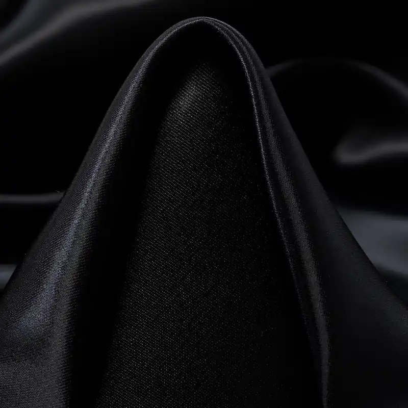 SATIN, VISCOSE BLEND, RAVEN BLACK Sale