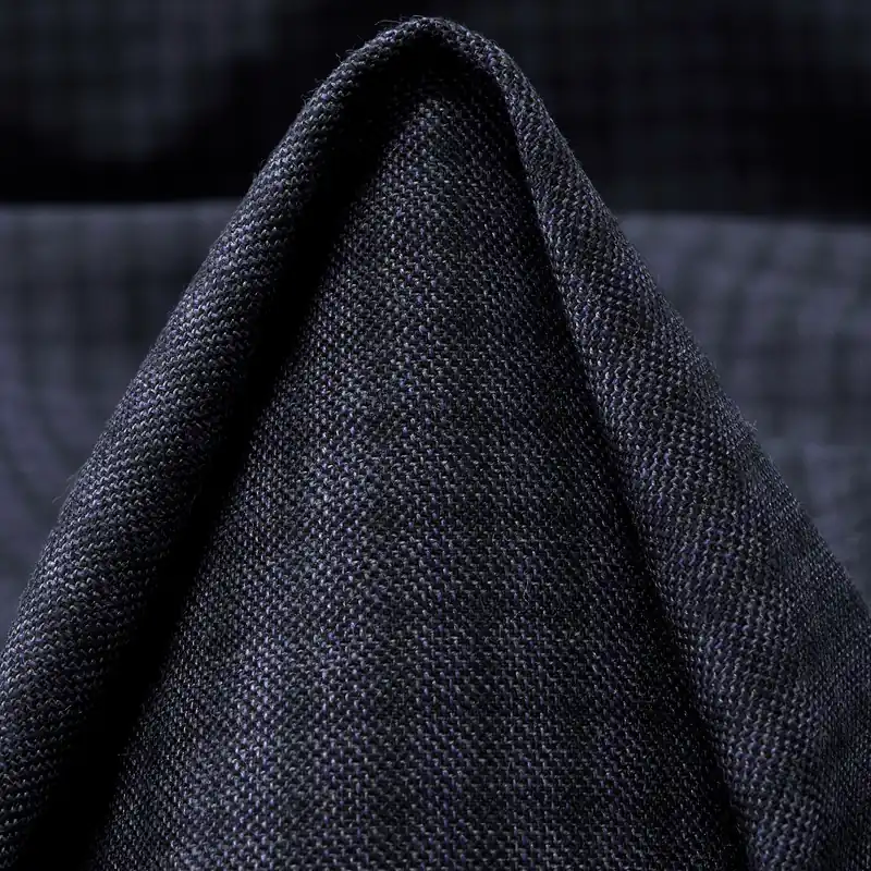 VIRGIN WOOL, CHECK, BLUE INDIGO Solange Der Vorrat Reicht