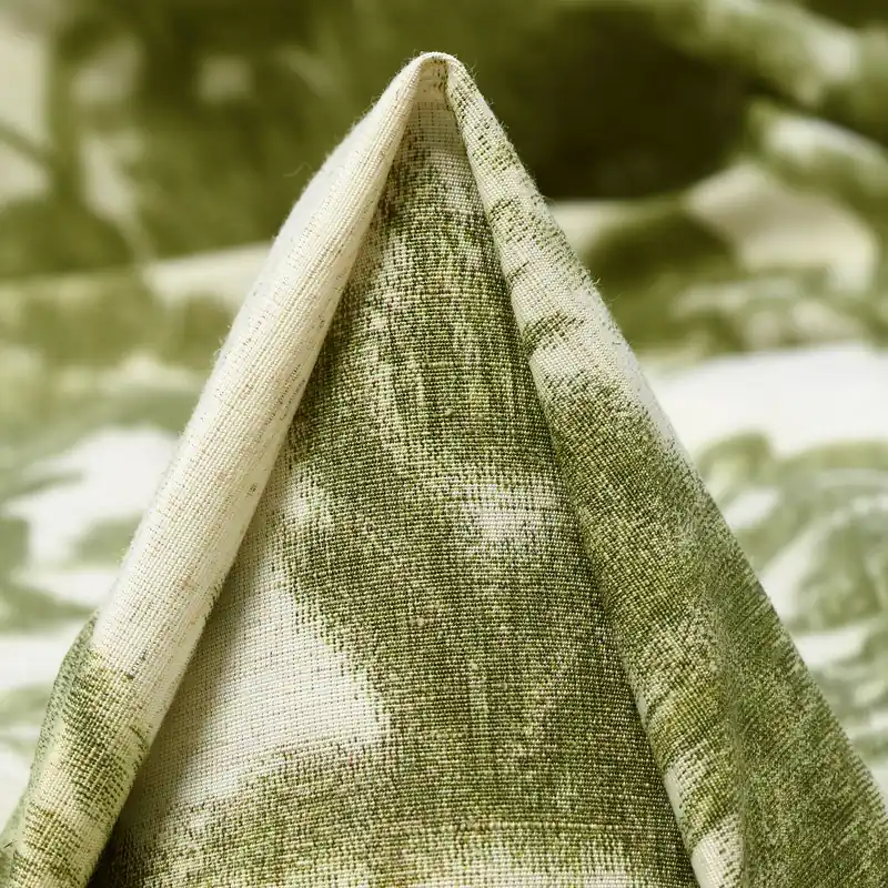 JACQUARD, CHINÉ, LINEN BLEND, WHITE ONYX&MISTLETOE Preis Gesenkt