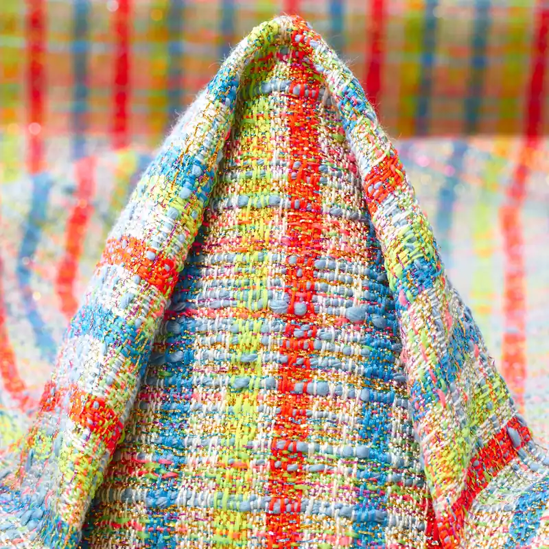 CHANEL, COTTON, LUREX, MALIBU BLUE&VIBRANT ORANGE Nur Heute