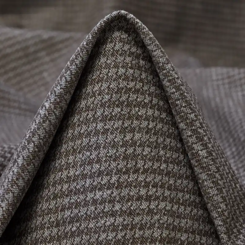 COTTON BLEND, MICRO DESIGN, ELASTIC, FRENCH ROAST Preisreduziert