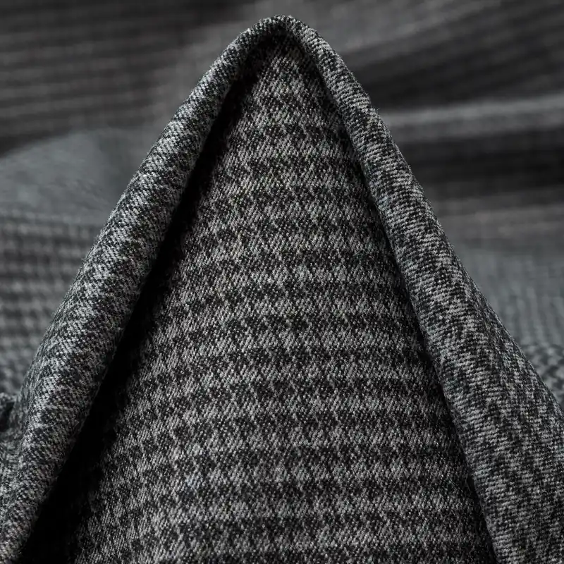 COTTON BLEND, MICRO DESIGN, ELASTIC, BLACKENED PEARL Beliebt