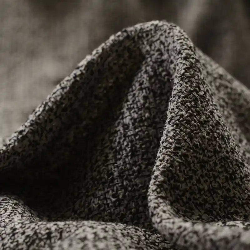 Geprüft BOUCLÉ, VIRGIN WOOL, COTTON, BLACK OLIVE&BONE WHITE