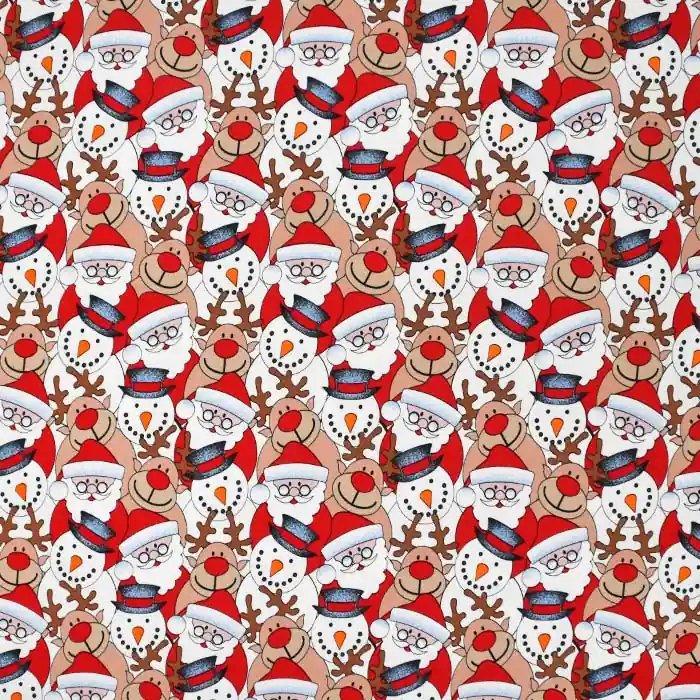 Top-Qualität Sweatshirtstoff, flauschig, festlich, 28484-510