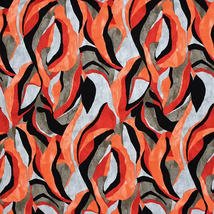 Jersey, Viskose, abstrakt, 28337-150, orange Top-Angebot