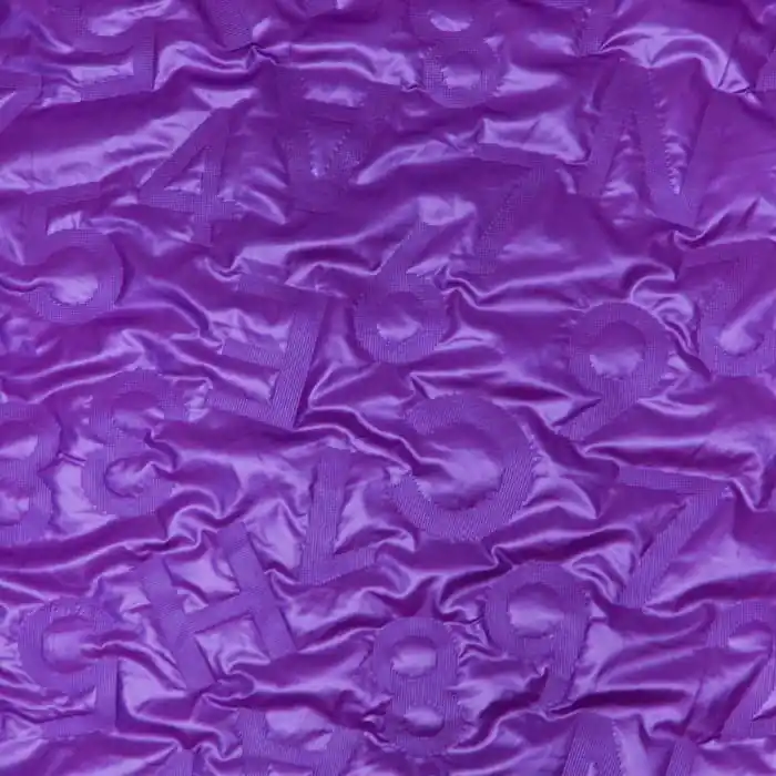 Exklusiv Steppstoff, Buchstaben, 28344-180, violett