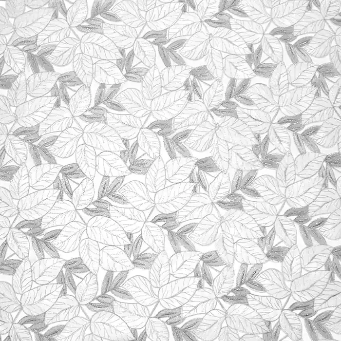 Kostenloser Rückversand Stickerei auf Tüll, Natur, 28111-555, silbern