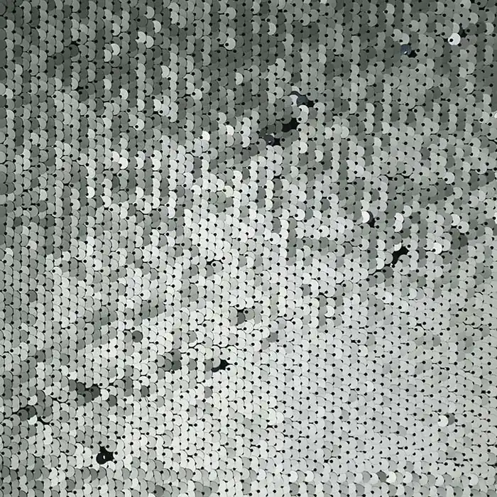 Pailletten, Jersey, 27219-02, silbern-schwarz Mengenrabatt