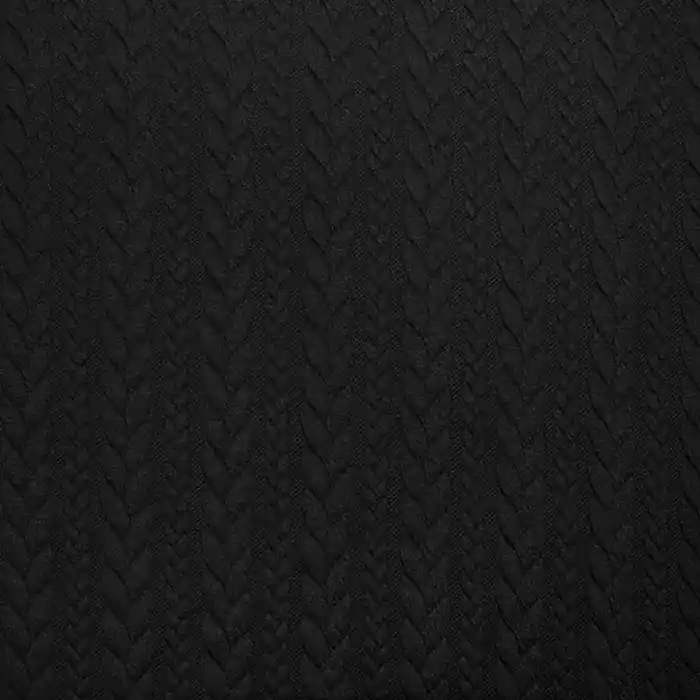 Wirkware, Zopfmuster, 17331-999, schwarz Neue Ware